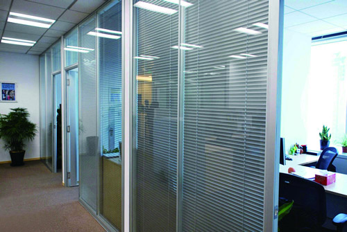 雙層玻璃夾百葉隔斷系列